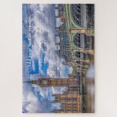 Illustratie: Big Ben & Westminster Bridge, Londen Legpuzzel (Verticaal)