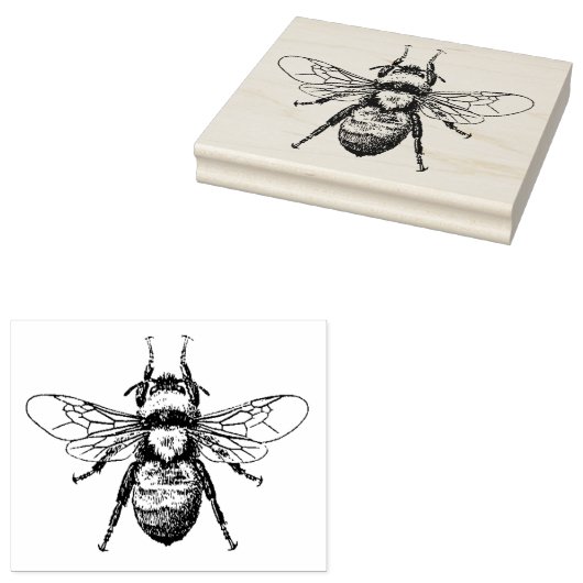  illustratie bijen rubberstempel (Gestempeld)