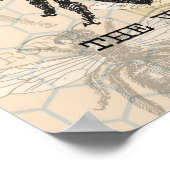 Illustratie bijenwerper poster (Hoek)