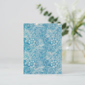 Illustratie  blauw marigold Ornament Briefkaart (Staand voorkant)