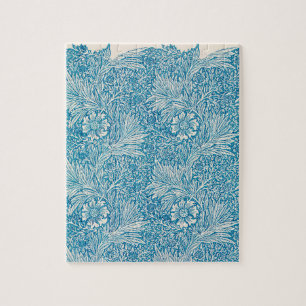 Illustratie  blauw marigold Ornament Legpuzzel