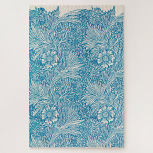 Illustratie  blauw marigold Ornament Legpuzzel