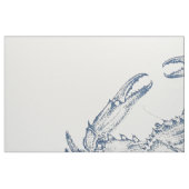 Illustratie blauwe krab stof (Fat Quarter)