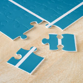 Illustratie Blauwe rechtaanduiding van moderne Ten Legpuzzel (Zijkant)