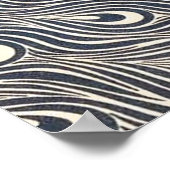  illustratie blauwe vogel poster (Hoek)