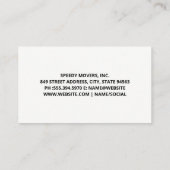 Illustratie blauwe vrachtwagen | Dozen Visitekaartje (Achterkant)