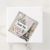 Illustratie bloem- en oliefabriek bedankjes labels (In situ)