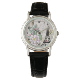 Illustratie  bloem- en oliefabriek horloge