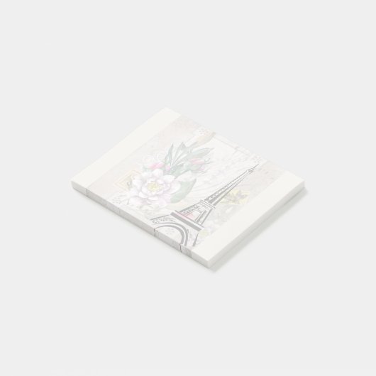 Illustratie  bloem- en oliefabriek post-it® notes (Schuin)