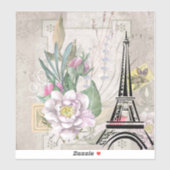 Illustratie  bloem- en oliefabriek sticker (Vel)