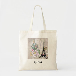 Illustratie bloem- en oliefabriek tote bag