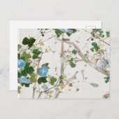 Illustratie  bloemen briefkaart (Voorkant / Achterkant)