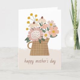 Illustratie bloemen Moederdag Kaart