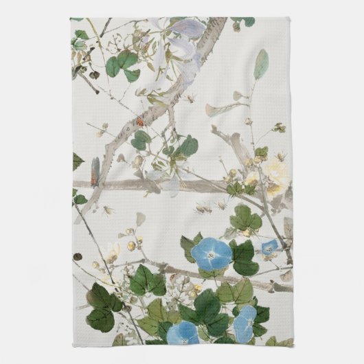 Illustratie  bloemen theedoek (Verticaal)