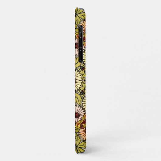  illustratie bloemen vlinderpatroon Case-Mate iPhone case (Achterkant/links)