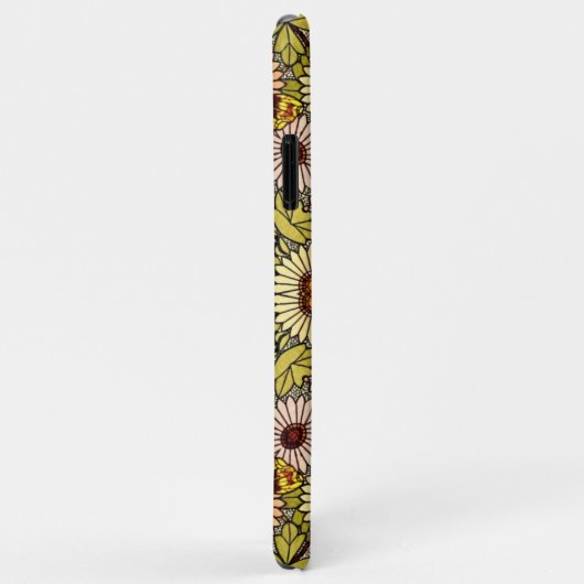  illustratie bloemen vlinderpatroon Case-Mate iPhone case (Achterkant/rechts)