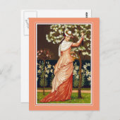  illustratie bloesem-schoptijd briefkaart (Voorkant / Achterkant)