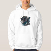 Illustratie Blue Dragon Pirate Hoodie Sweatshirt (Voorkant)