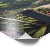 Illustratie bos foto afdruk (Hoek)