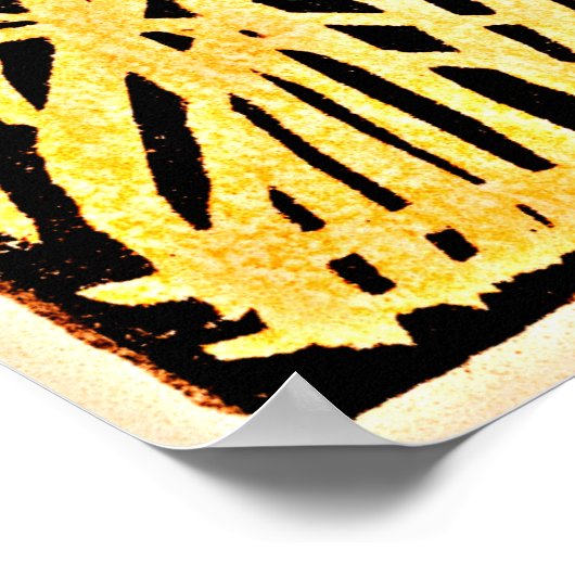 Illustratie bos poster (Hoek)