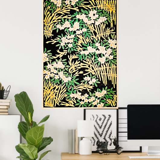 Illustratie bos poster (Thuiskantoor)