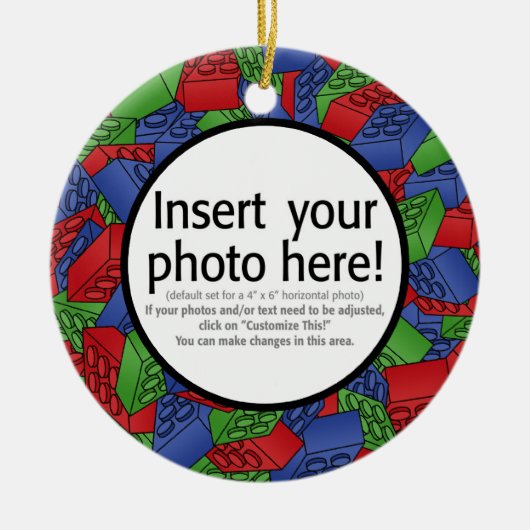 Illustratie bouwblokken keramisch ornament (Voorkant)