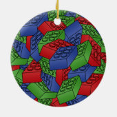 Illustratie bouwblokken keramisch ornament (Achterkant)