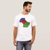 Illustratie bouwblokken t-shirt (Voorkant volledig)