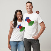 Illustratie bouwblokken t-shirt (Unisex)