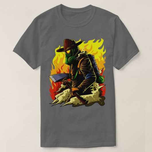 Illustratie brandweerman brandweerman Hero Brand T-shirt (Design voorkant)