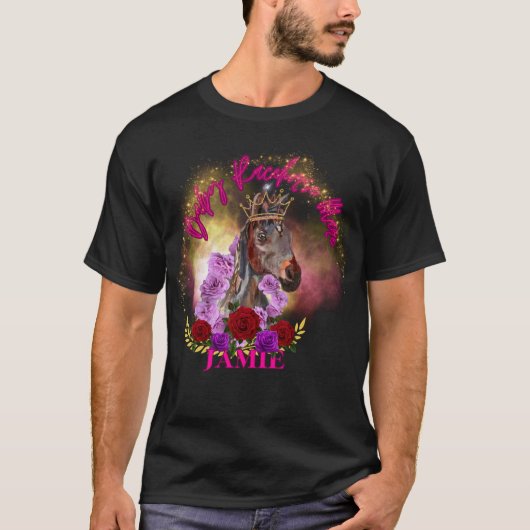 illustratie BRHM JAMIE GLITTER BLING EN EEN KROON T-shirt (Voorkant)
