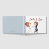 Illustratie: Bride Groom Dansende Waltz Wedding Gastenboek (Volledig)