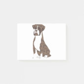Illustratie Brindle Boxer Post-it® Notes (Voorkant)