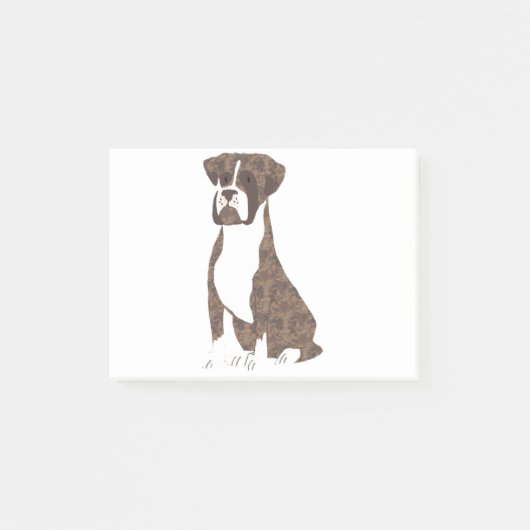 Illustratie Brindle Boxer Post-it® Notes (Voorkant)