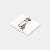 Illustratie Brindle Boxer Post-it® Notes (Schuin)