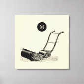 ILLUSTRATIE British Lawn Mower Monogram C Canvas Afdruk (Voorkant)
