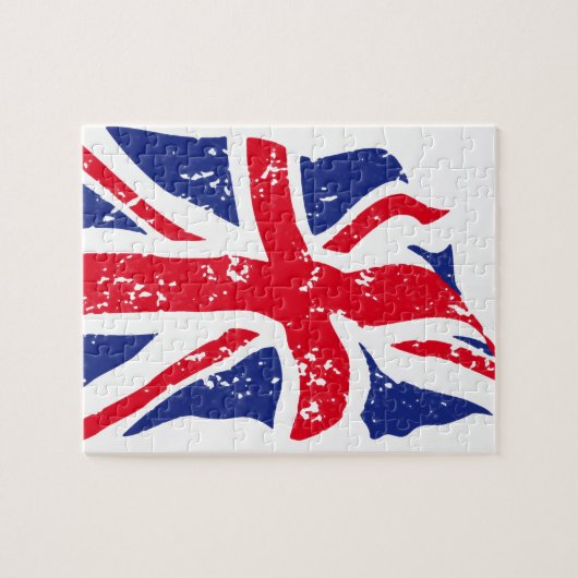 Illustratie Britse vlag Kunst Legpuzzel (Horizontaal)