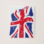 Illustratie Britse vlag Kunst Legpuzzel (Verticaal)
