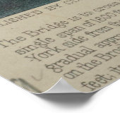 Illustratie  Brooklyn Bridge (1872) Poster (Hoek)