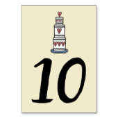 Illustratie bruilofttafel bruiloft kaart (Voorkant)