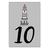 Illustratie bruilofttafel bruiloft kaart (Achterkant)