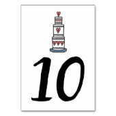 Illustratie bruilofttafel bruiloft kaart (Voorkant)