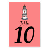 Illustratie bruilofttafel bruiloft kaart (Voorkant)