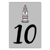 Illustratie bruilofttafel bruiloft kaart (Achterkant)