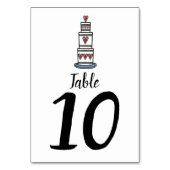 Illustratie bruilofttafel bruiloft kaart (Achterkant)