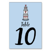 Illustratie bruilofttafel bruiloft kaart (Voorkant)