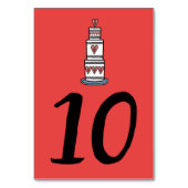 Illustratie bruilofttafel bruiloft kaart (Voorkant)