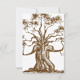Illustratie bruine bomen