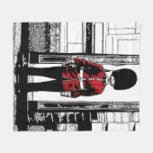 Illustratie Buckingham Palace Guard Fleece Deken (Voorkant (Horizontaal))