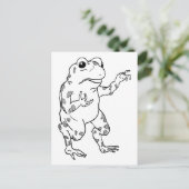 Illustratie  Bullfrog Briefkaart (Staand voorkant)